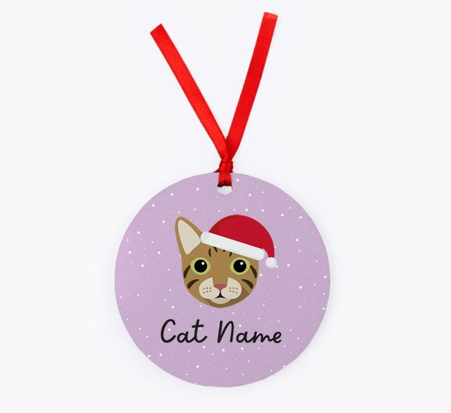 Snow: Personalised {breedCommonName} Christmas Decoration